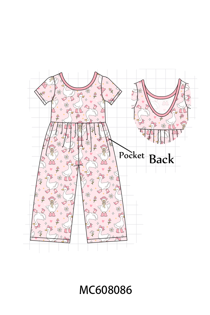PO101 Blue&pink goose bamboo collection
