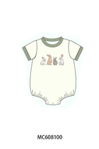 PO101 Sage easter bunny embroidery floral collection