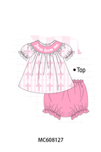 PO101 Pink Jesus Loves Me embroidery cross collection