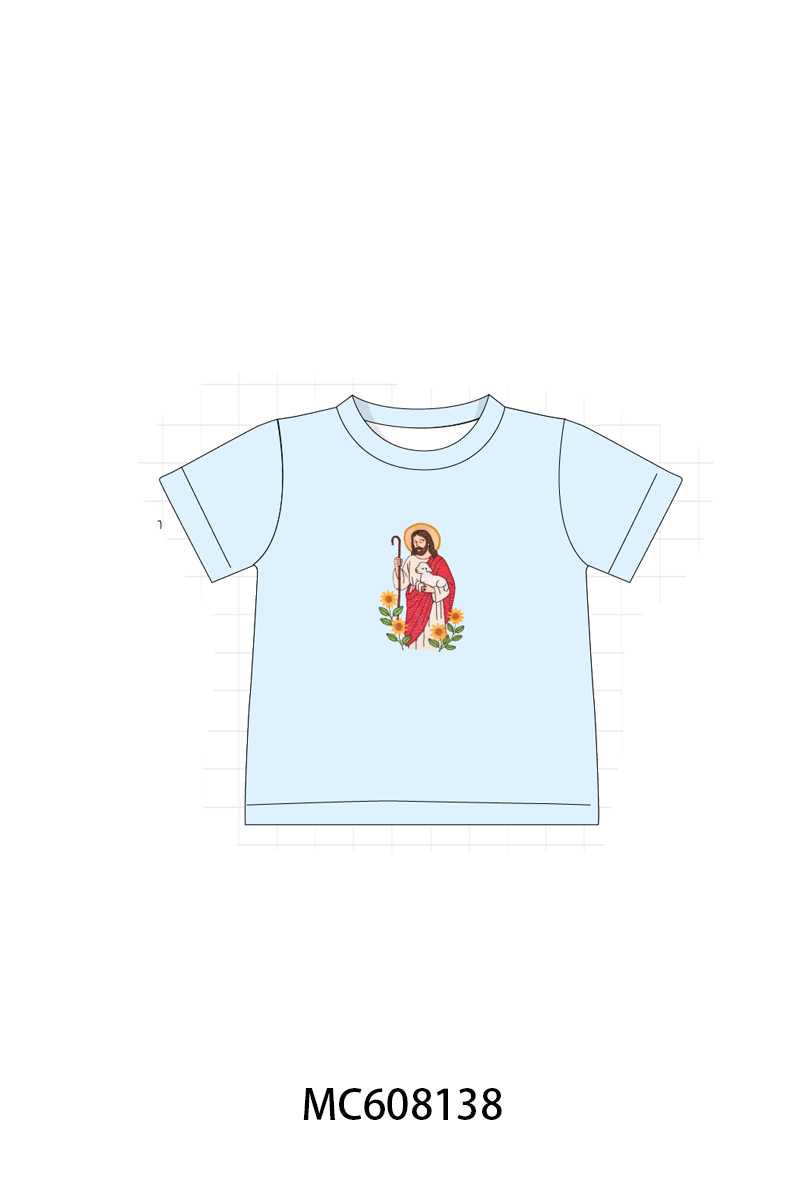 PO101 Jesus embroidery gingham collection