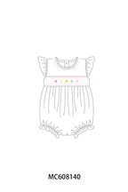 PO101 Blue&pink easter egg smocked collection