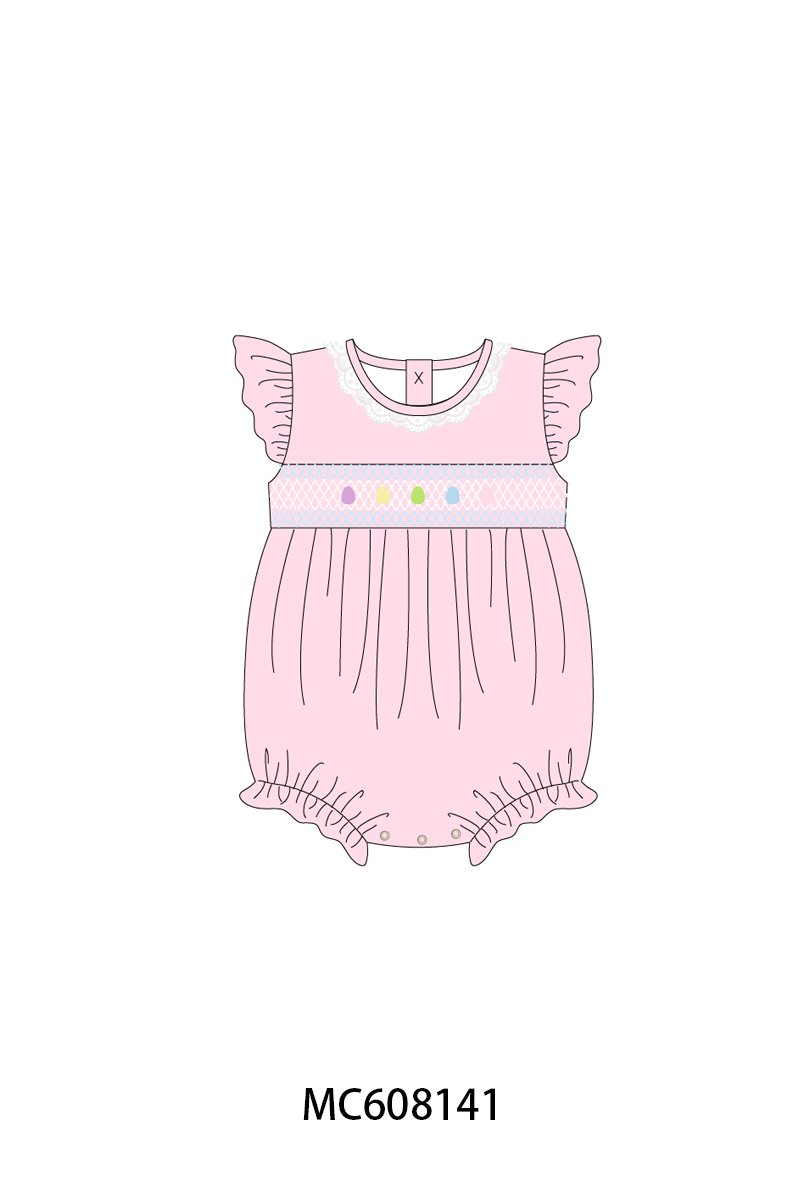 PO101 Blue&pink easter egg smocked collection