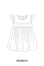 PO101 Blue&pink easter egg smocked collection