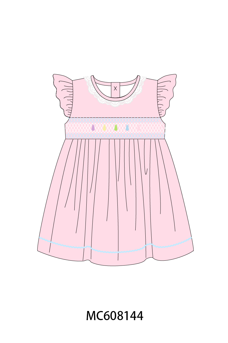 PO101 Blue&pink easter egg smocked collection