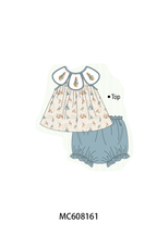 PO101 Teal easter bunny embroidery collection