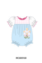 PO101 Blue easter cross floral embroidery collection