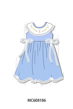 PO101 Blue easter bunny lace bow collection