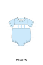 PO101 Pink&blue cross embroidery stripe collection 2