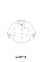 PO101 Pink&blue cross embroidery stripe collection 2