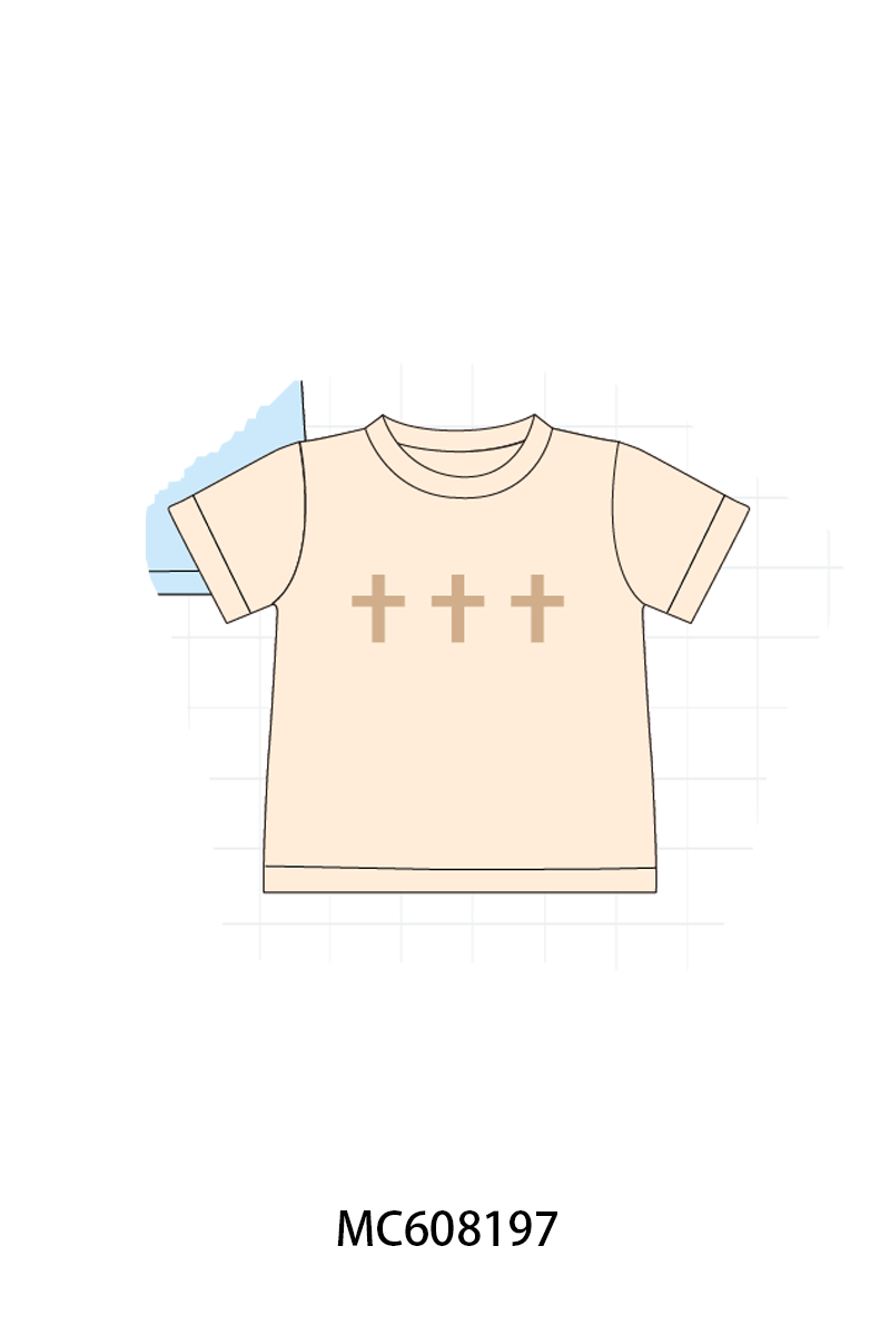 PO101 Pink&blue cross embroidery stripe collection 2