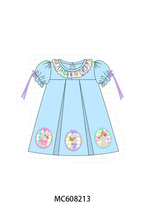 PO101 Blue goose applique gingham collection