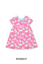 PO101 Pink palm tree print bamboo collection