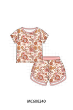 PO101 Brown floral butterfly bamboo collection