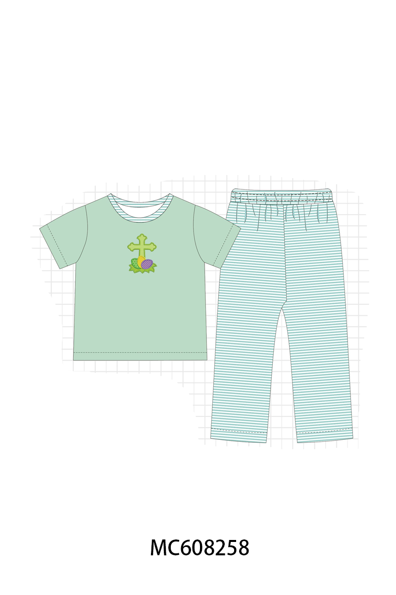 PO101 Easter cross floral stripe collection