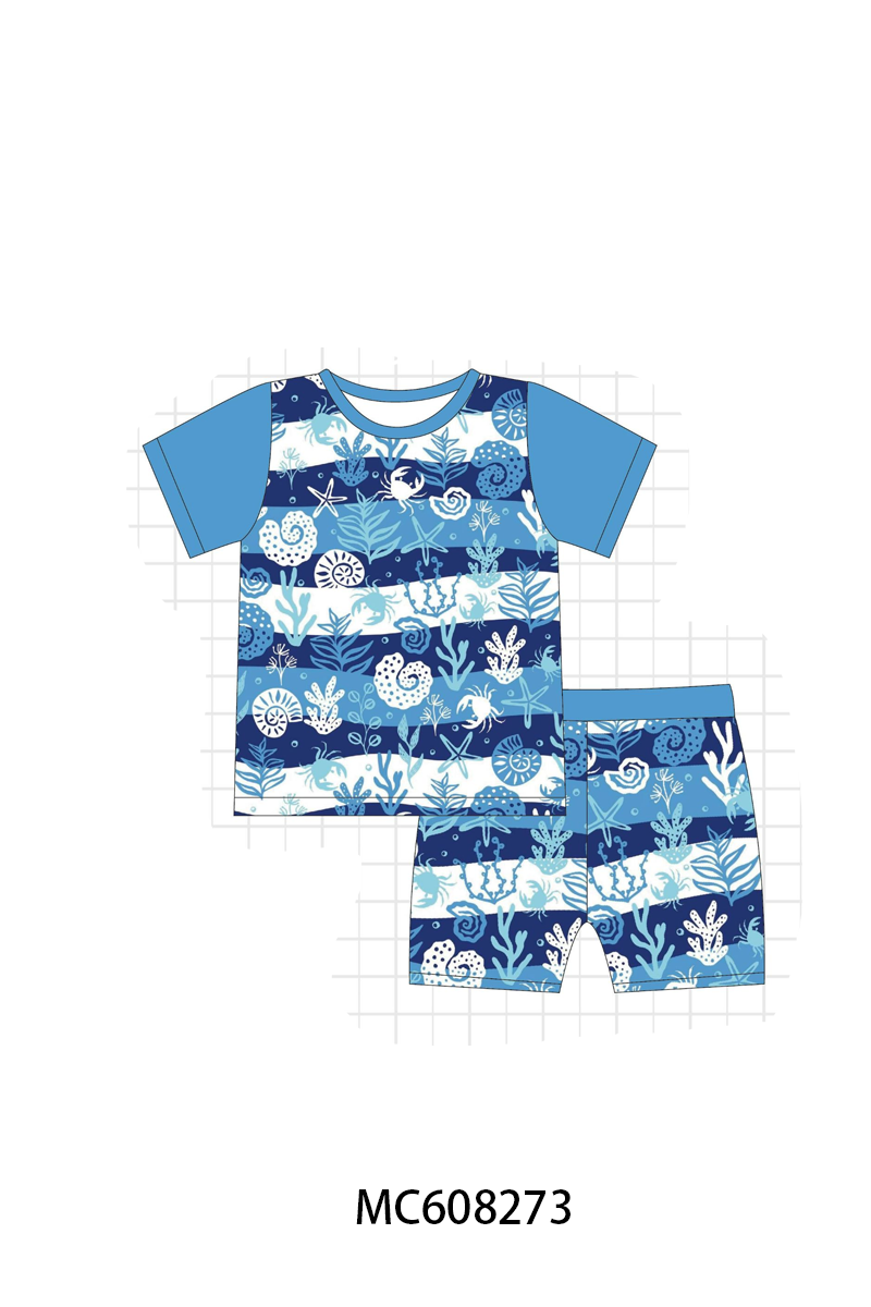 PO101 Blue marine creature bamboo collection