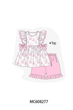 PO101 Pink easter bunny print ruffle collection