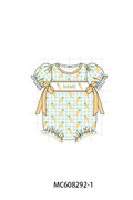 PO101 Green gingham easter carrot monogram embroidery collection