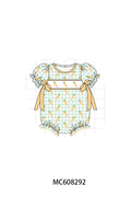PO101 Green gingham easter carrot embroidery collection