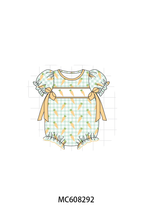 PO101 Green gingham easter carrot embroidery collection