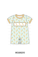 PO101 Green gingham easter carrot embroidery collection