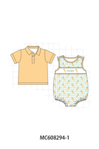 PO101 Green gingham easter carrot monogram embroidery collection