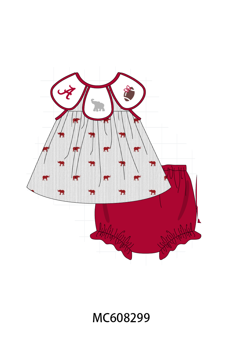 PO101 Red Alabama embroidery collection 1