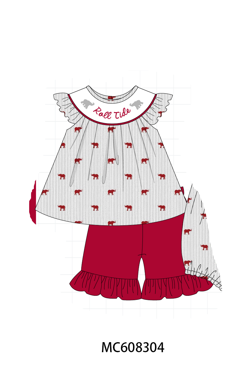 PO101 Red Alabama embroidery collection 1