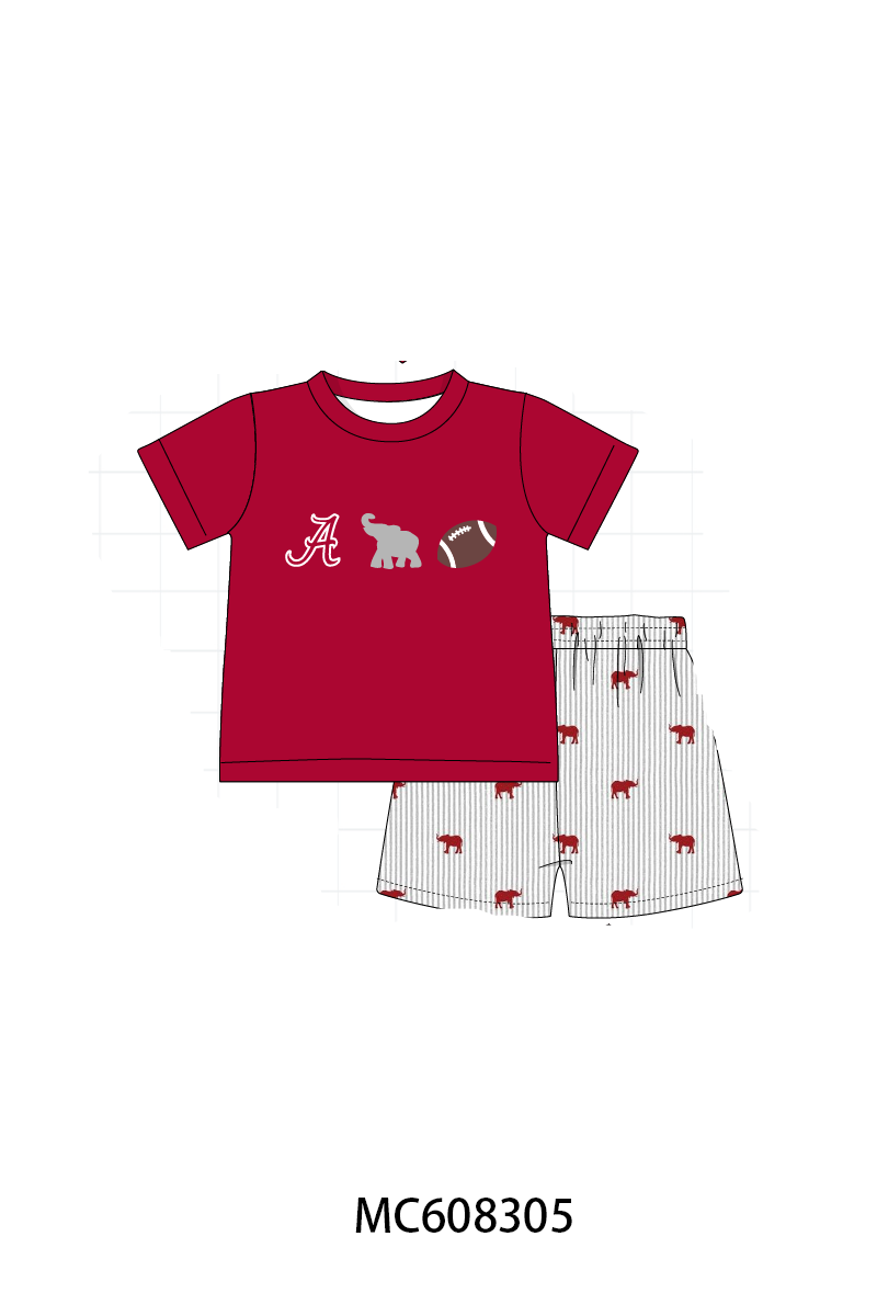 PO101 Red Alabama embroidery collection 1