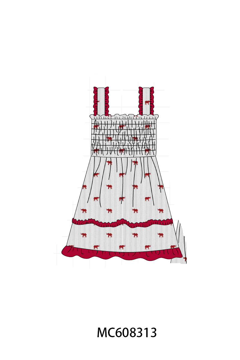 PO101 Red Alabama embroidery collection 2