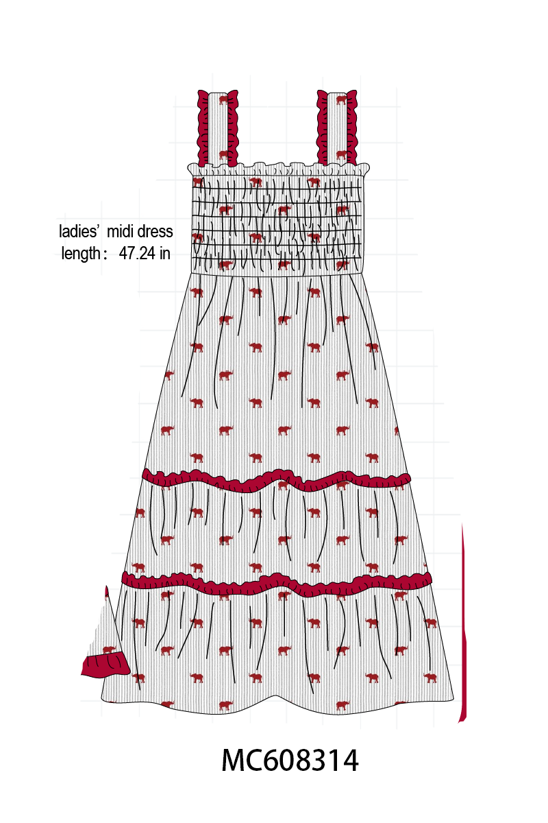 PO101 Red Alabama embroidery collection 2