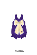 PO101 Purple LSU embroidery gingham collection 1