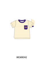 PO101 Purple LSU embroidery gingham collection 2