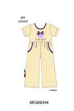 PO101 Purple LSU embroidery gingham collection 2