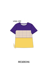 PO101 Purple LSU embroidery gingham collection 2