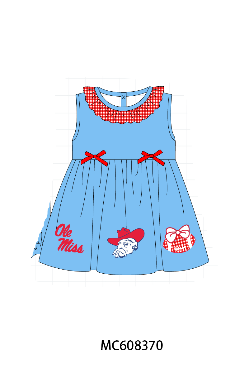 PO101 Blue Mississippi Ole Miss embroidery collection 1