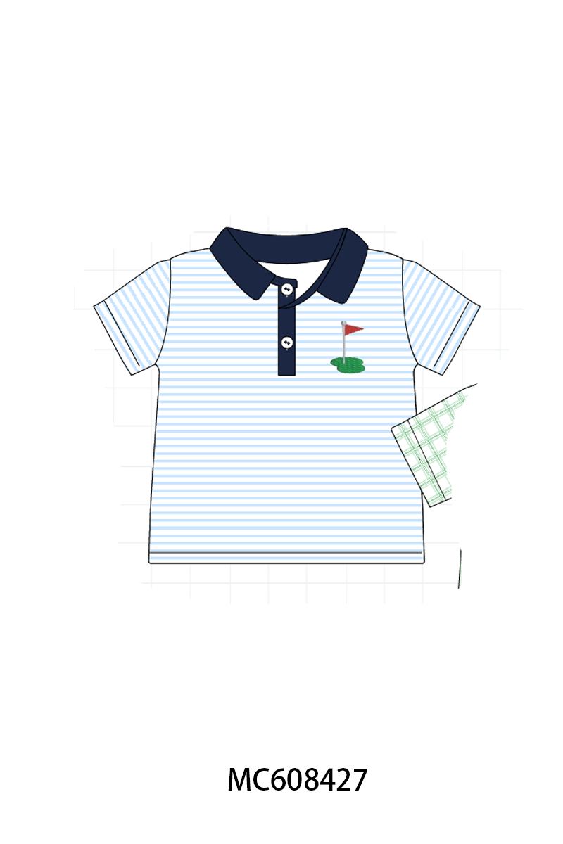 PO101 Green&pink golf embroidery collection 2