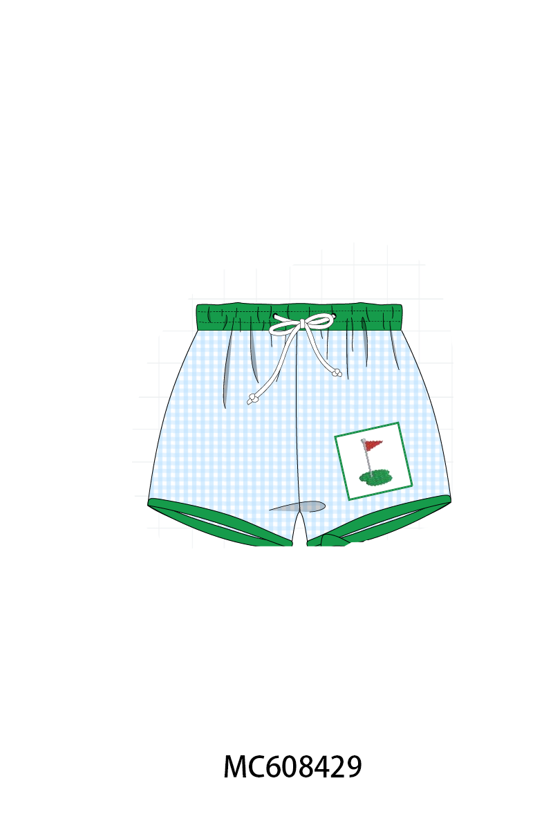 PO101 Green&pink golf embroidery collection 2
