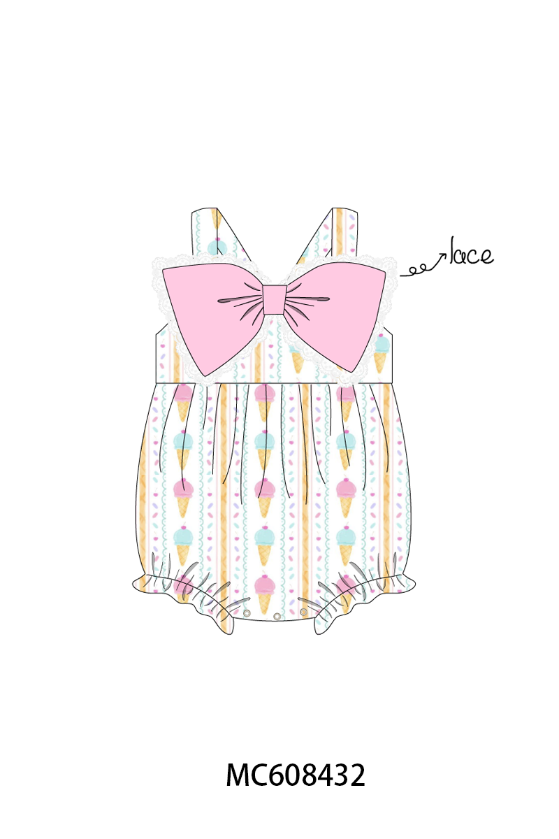 PO101 Pink ice cream bow lace collection