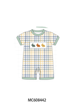 PO101 Sage easter bunny plaid ruffle collection