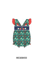 PO101 Green strawberry embroidery collection