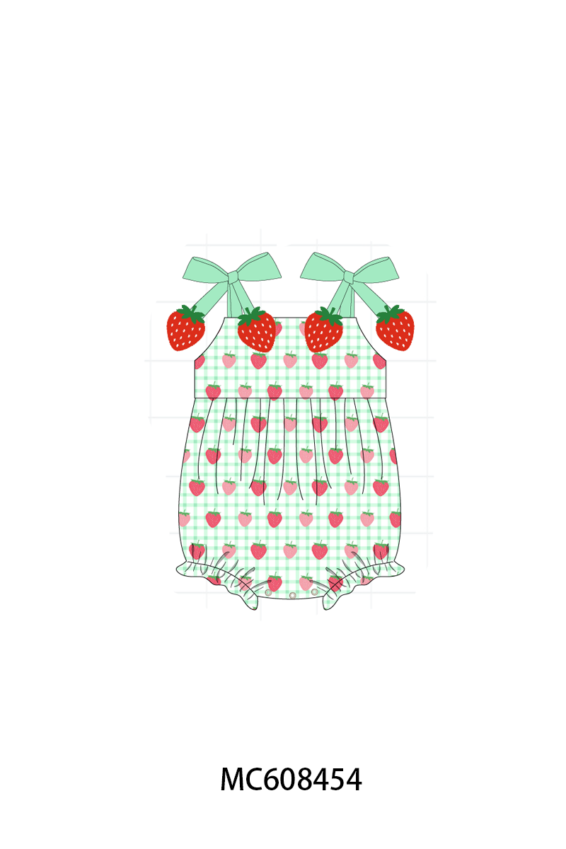 PO101 Green strawberry bow collection
