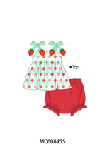 PO101 Green strawberry bow collection