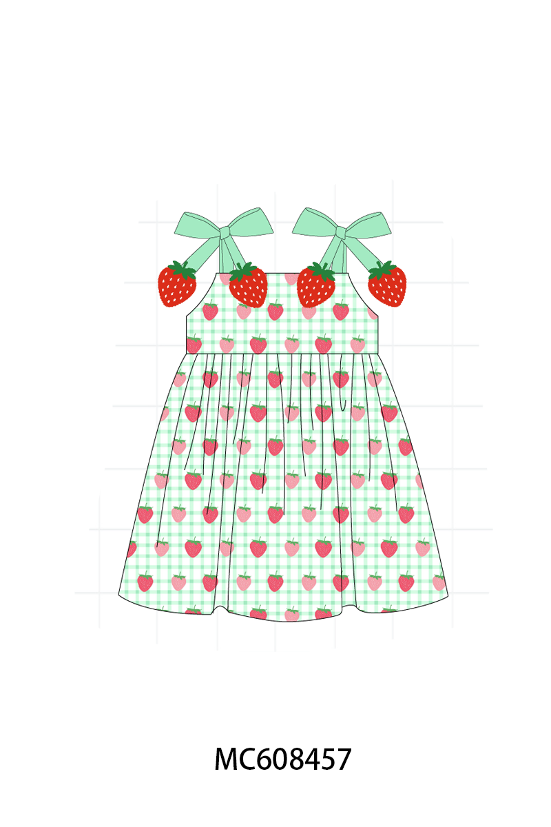 PO101 Green strawberry bow collection