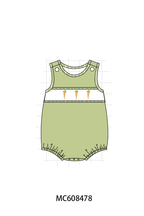 PO101 Green happy easter carrot embroidery collection