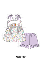 PO101 Lavender easter bunny floral ruffle collection