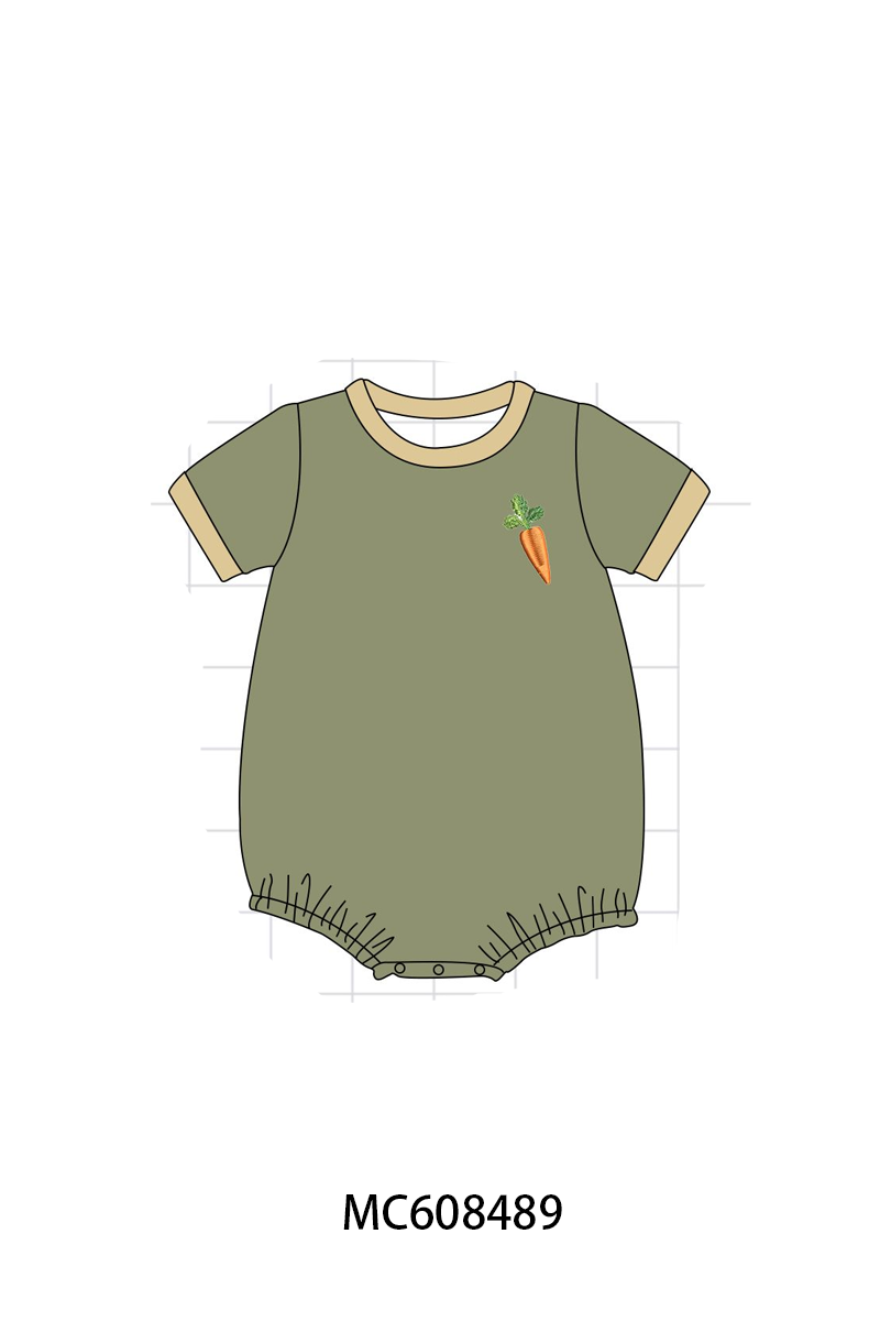 PO101 Brown&sage carrot embroidery collection