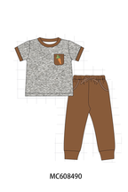 PO101 Brown&sage carrot embroidery collection