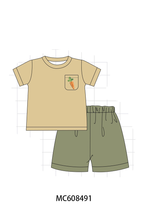 PO101 Brown&sage carrot embroidery collection