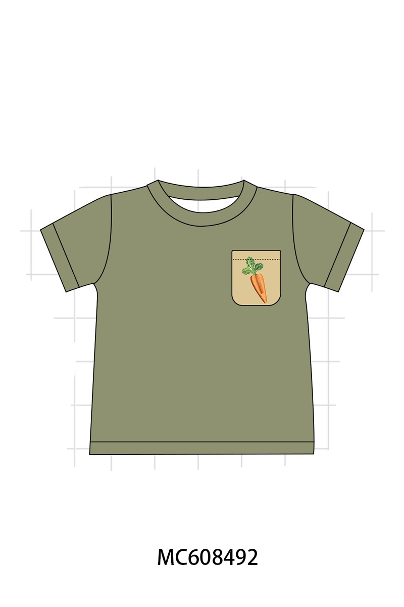 PO101 Brown&sage carrot embroidery collection