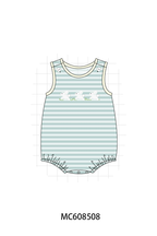PO101 Easter bunny embroidery bow stripe collection